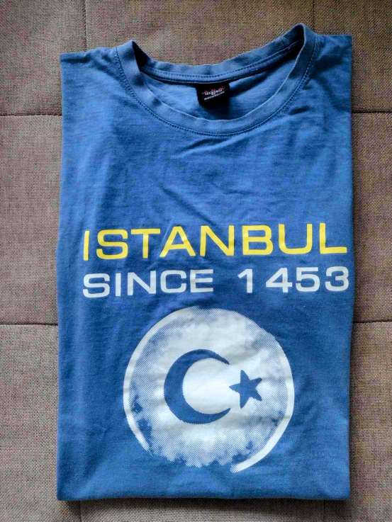 REGALO Camiseta Manga Corta Azul Hombre - Talla L (ABA istanbul)